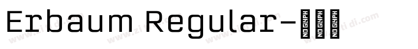 Erbaum Regular字体转换